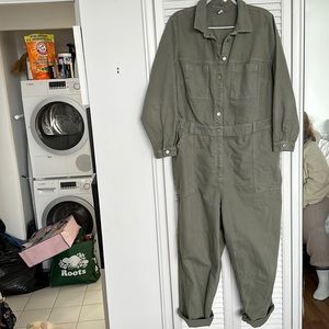Old Navy khaki coveralls